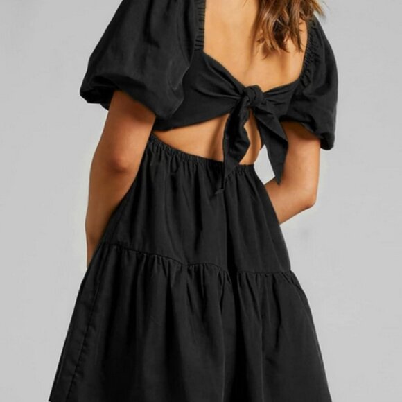 Shy Velvet | Black Square Neck Baby Doll Sz 2XL NWT - Picture 2 of 9